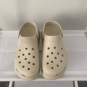 Beige Crocs